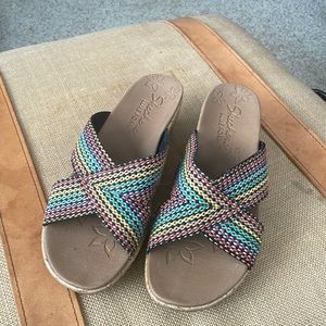 Wedge Sandal, Sketchers 8.5, new